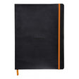 Rhodia Rhodiarama Soft Cover 7 1/2" x 9 7/8" Notebook - Ruled - Black | Atlas Stationers.