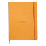 Rhodia Rhodiarama Soft Cover 7 1/2" x 9 7/8" Notebook - Ruled - Orange | Atlas Stationers.