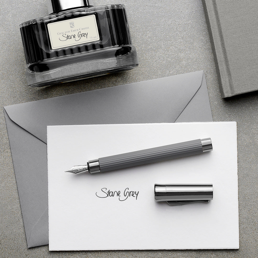 Graf von Faber-Castell Tamitio Fountain Pen -Stone Grey | Atlas Stationers.