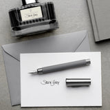 Graf von Faber-Castell Tamitio Fountain Pen -Stone Grey | Atlas Stationers.