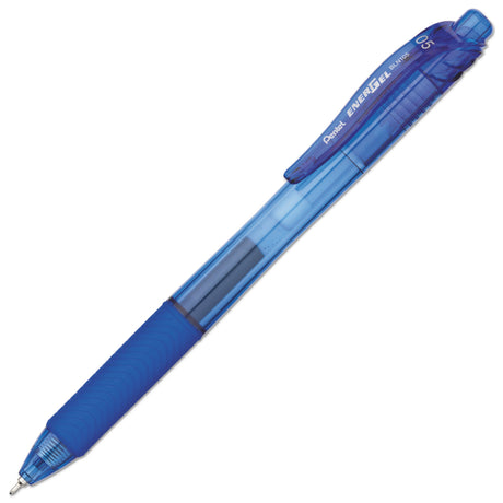 Pentel ENERGEL-X RETRACTABLE Niddle Tip GEL PEN - Blue | Atlas Stationers.