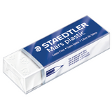 Staedtler Mars Eraser, Rectangular, Large, White, Vinyl - 4 Pack | Atlas Stationers.