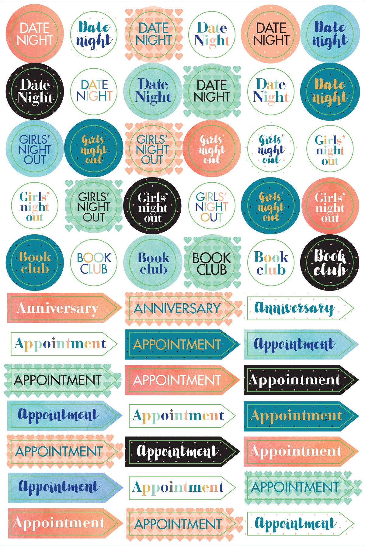 Atlas Stationers - ESSENTIALS MOM'S PLANNER STICKERS - Stickers - Image 9