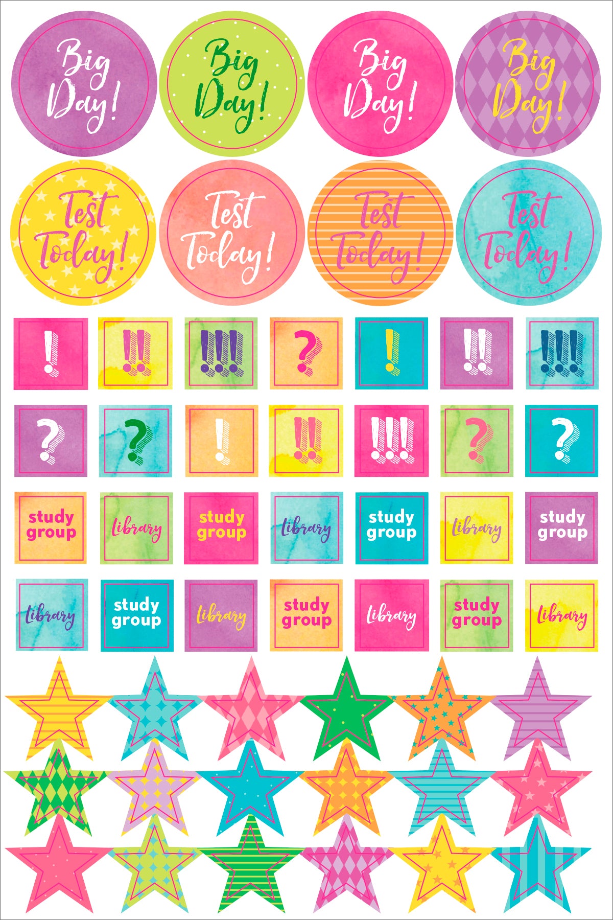 Atlas Stationers - ESSENTIALS STUDENT PLANNER STICKERS - Stickers - Image 3