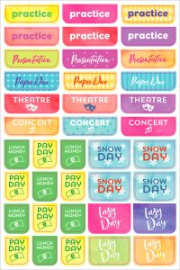 Atlas Stationers - ESSENTIALS STUDENT PLANNER STICKERS - Stickers - Image 9