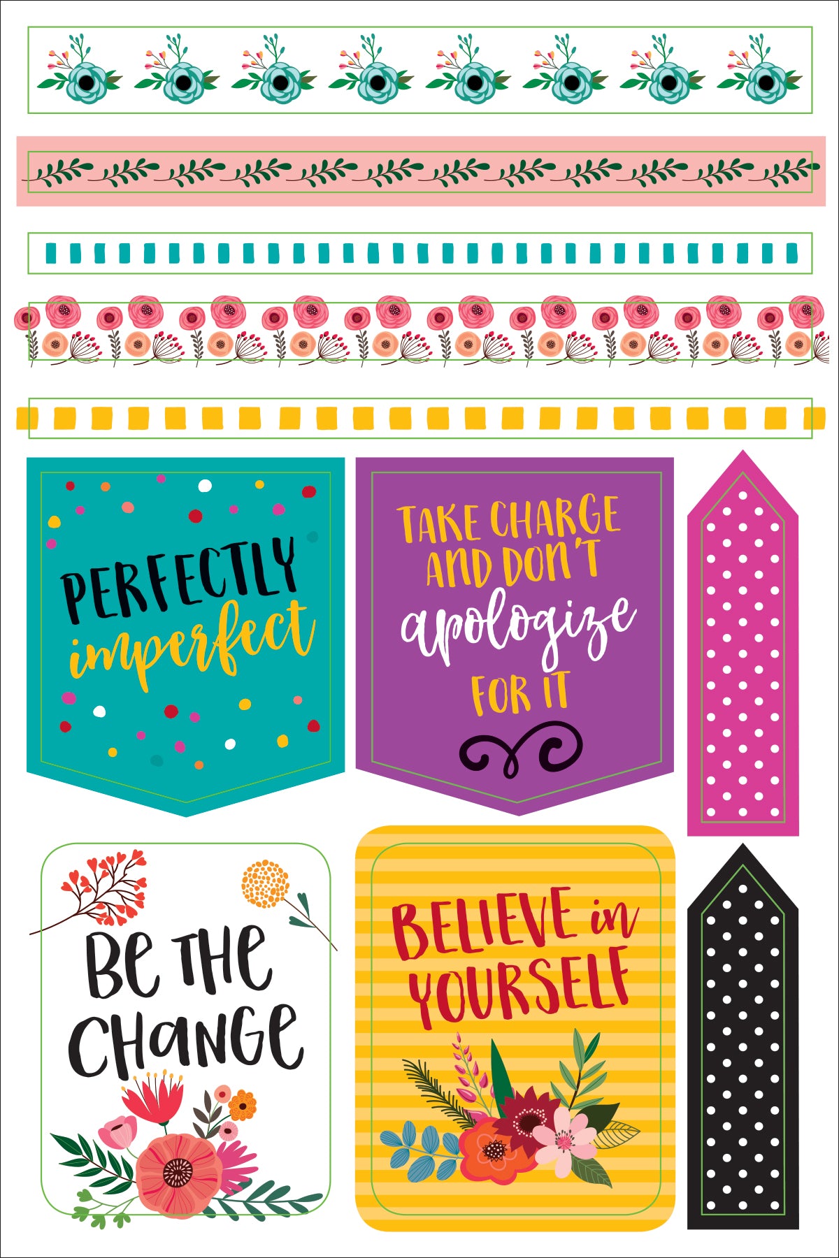 Atlas Stationers - ESSENTIALS WAKE UP, KICK ASS, REPEAT. PLANNER STICKERS - Stickers - Image 2