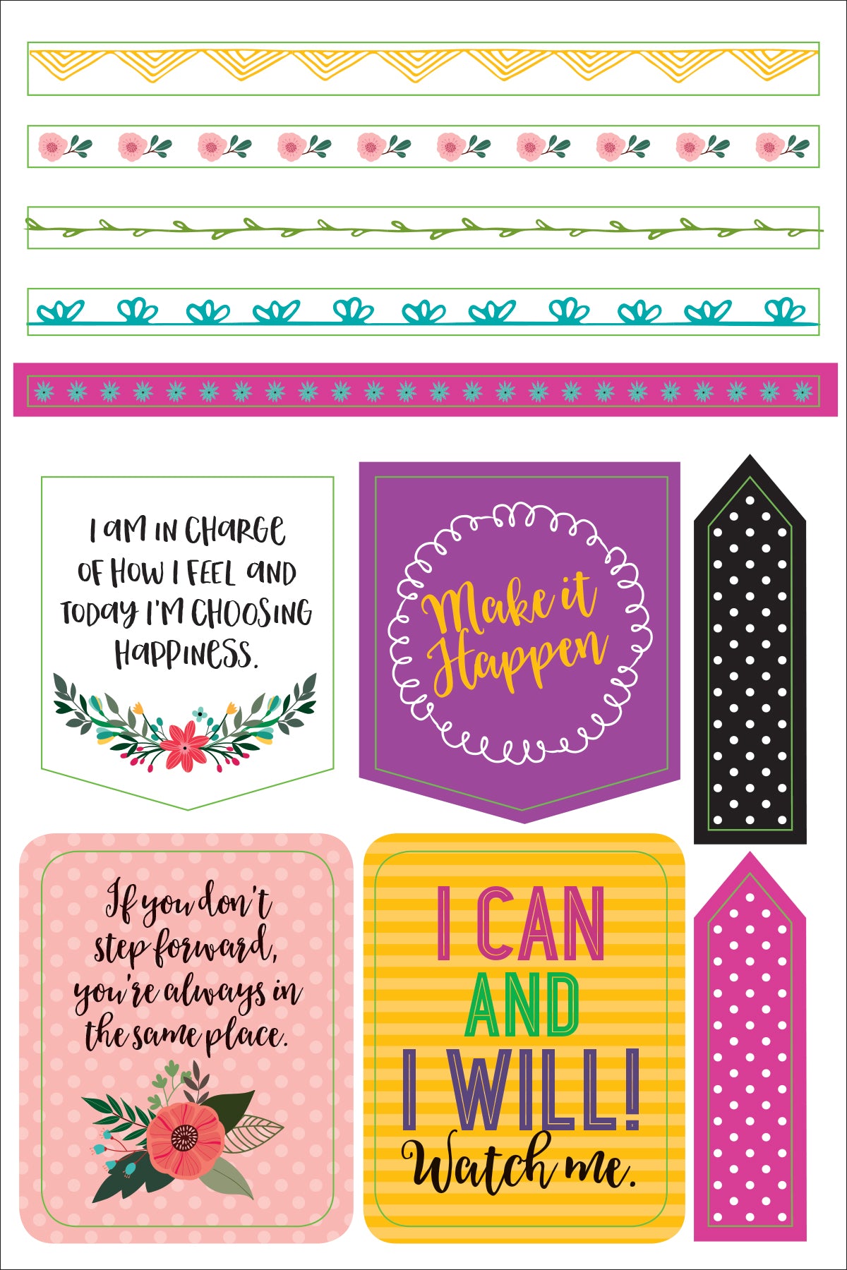 Atlas Stationers - ESSENTIALS WAKE UP, KICK ASS, REPEAT. PLANNER STICKERS - Stickers - Image 9