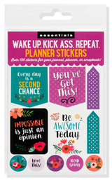 Atlas Stationers - ESSENTIALS WAKE UP, KICK ASS, REPEAT. PLANNER STICKERS - Stickers - Image 6