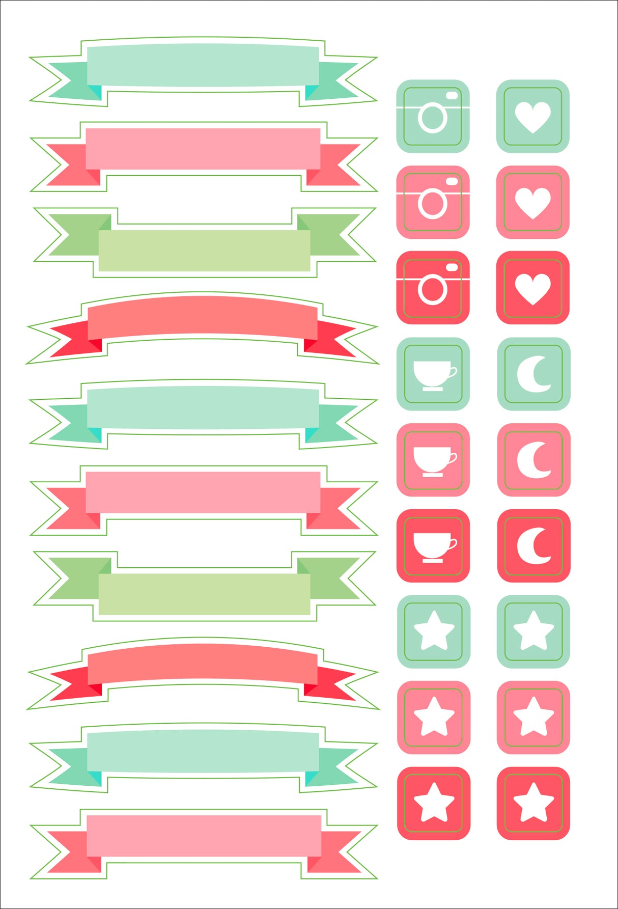 ESSENTIALS DOTTED JOURNAL PLANNER STICKERS | Atlas Stationers.