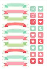 ESSENTIALS DOTTED JOURNAL PLANNER STICKERS | Atlas Stationers.