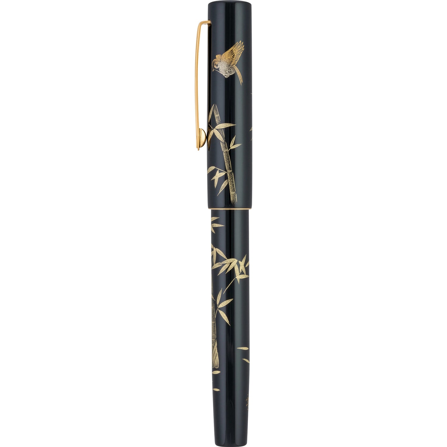 Namiki Yukari Fountain Pen - Chinkin Bamboo and Sparrow | Atlas Stationers.