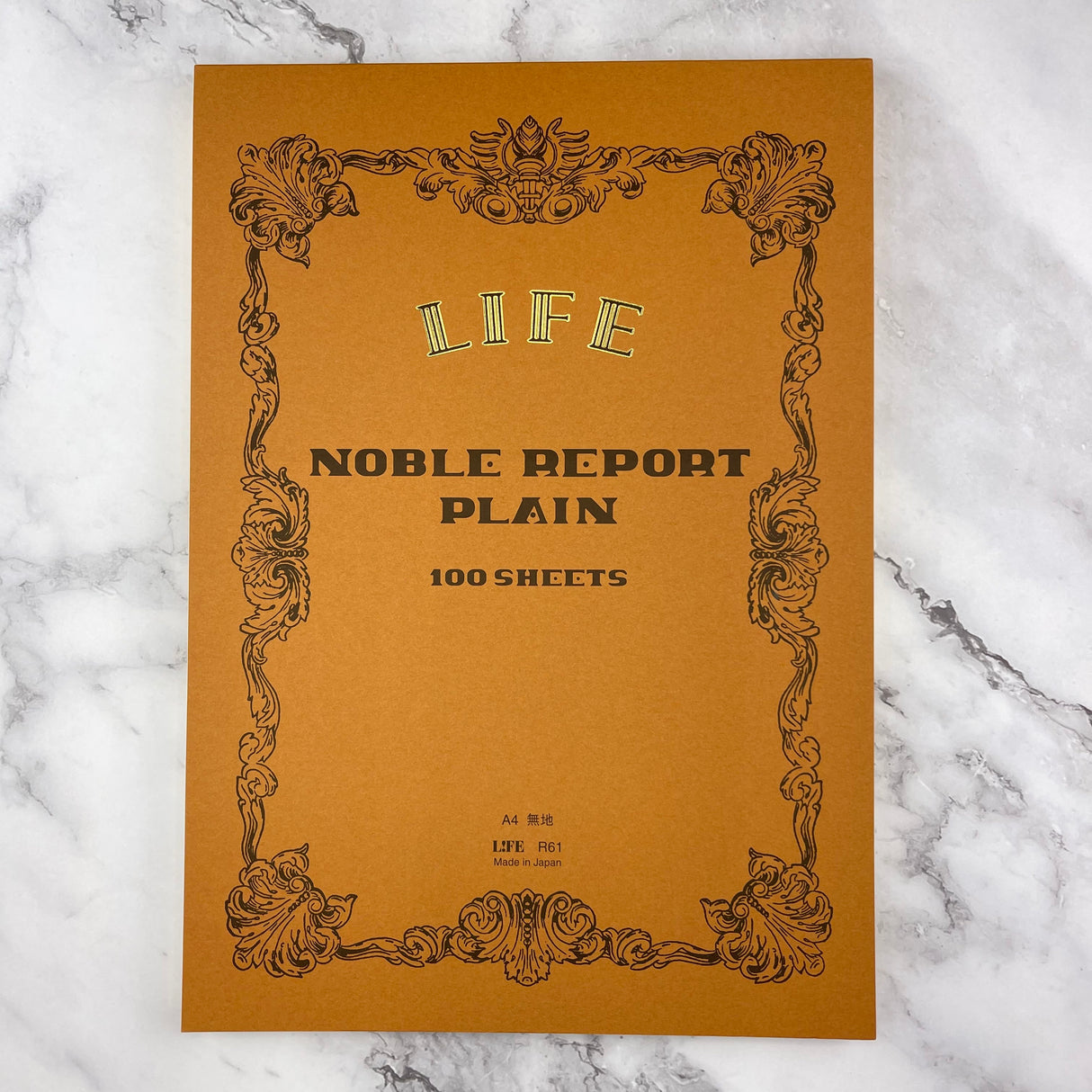 Life Noble Notebook - Brown - Blank - A4 Top-Bound