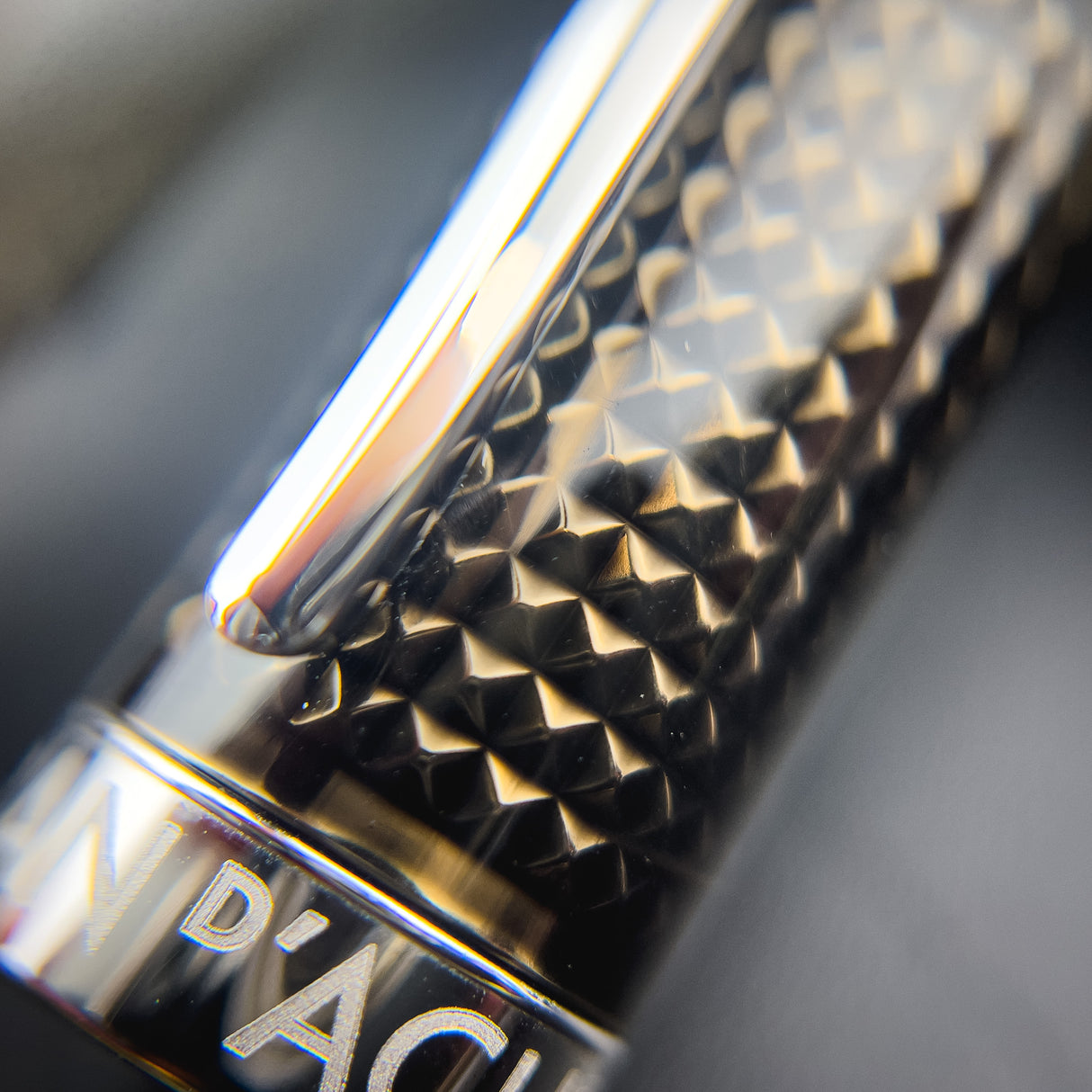 Caran d'Ache LÉMAN Fountain Pen - De Nuit w/ Silver Trim | Atlas Stationers.