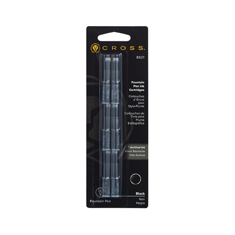 Cross Fountain Pen Ink Cartridges - Black | Atlas Stationers.