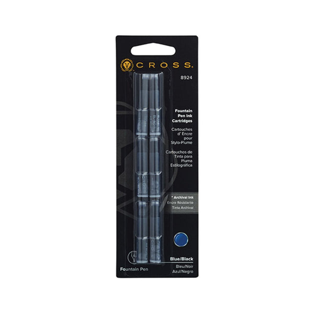 Cross Fountain Pen Ink Cartridges - Blue Black | Atlas Stationers.
