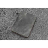 Galen Leather Zipped A5 Notebook Folio - Crazy Horse Smoky | Atlas Stationers.