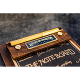 Galen Leather Note Board - Walnut | Atlas Stationers.