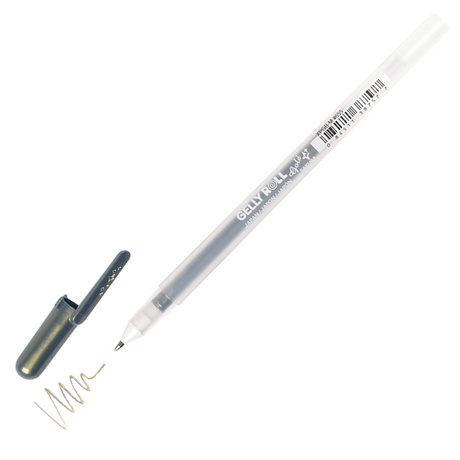 Gelly Roll Gold Shadow Gel Pen - Black | Atlas Stationers.