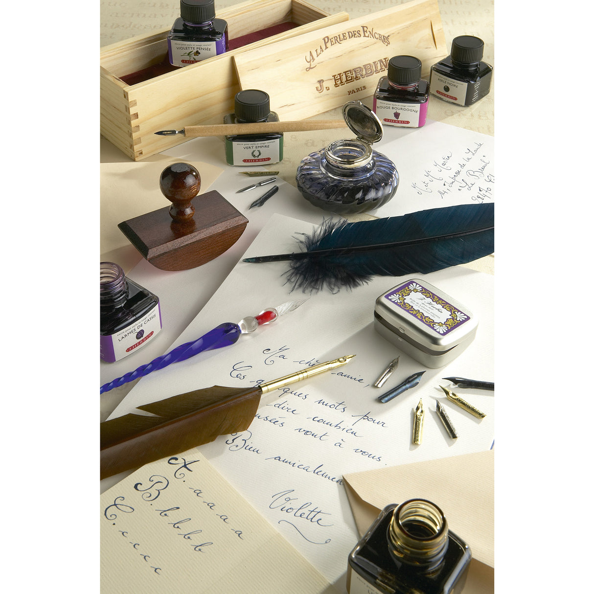 Herbin Ink - Bleu Calanque - 30ml Bottled Ink | Atlas Stationers.