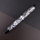 Aurora Optima Auroloide Fountain Pen - Nero Perla | Atlas Stationers.