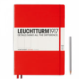 Leuchtturm A4+ Master Slim Hardcover Notebook - Red - Dot Grid | Atlas Stationers.