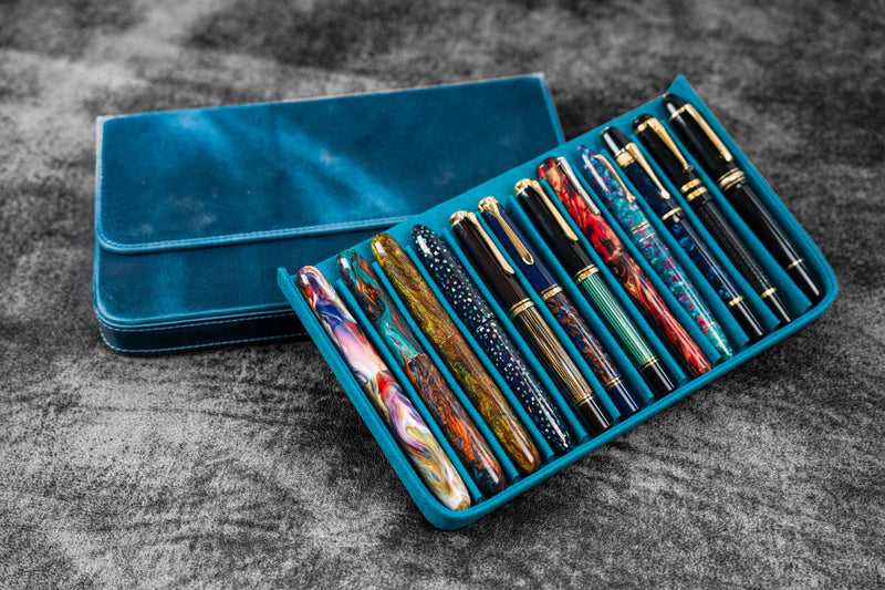 Galen Leather Magnum Opus 12 Slot Pen Case