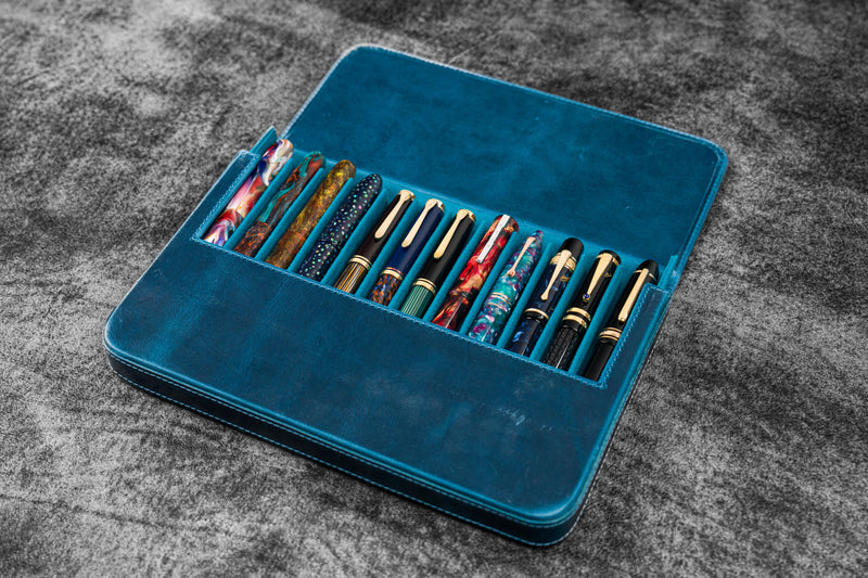 Galen Leather Magnum Opus 12 Slot Pen Case