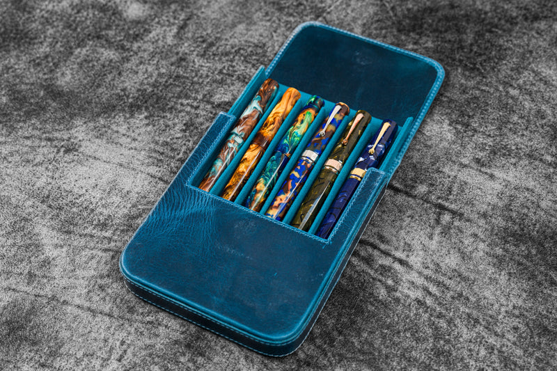 Galen Leather Magnum Opus 6 Slot Pen Case