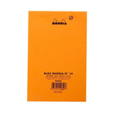 Rhodia Staplebound Notepad - Lined 80 sheets - 4 3/8 x 6 3/8 - Orange cover