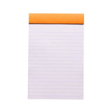 Rhodia Staplebound Notepad - Lined 80 sheets - 4 3/8 x 6 3/8 - Orange cover