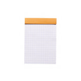 Rhodia Staplebound Notepad - Graph 80 sheets - 3 x 4 - Orange cover | Atlas Stationers.
