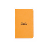 Rhodia Slim Staplebound Notebook - Graph 24 sheets - 3 x 4 3/4 - Orange cover | Atlas Stationers.