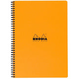 Rhodia Wirebound Notebook - Graph 80 sheets - 9 x 11 3/4 - Orange cover | Atlas Stationers.