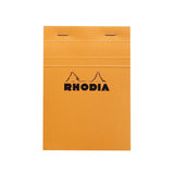 Rhodia Staplebound Notepad - Graph 80 sheets - 4 x 6 - Orange cover | Atlas Stationers.