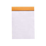 Rhodia Staplebound Notepad - Graph 80 sheets - 4 x 6 - Orange cover | Atlas Stationers.