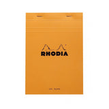 Rhodia Staplebound Notepad - Blank 80 sheets - 6 x 8 1/4 - Orange cover | Atlas Stationers.