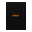 Rhodia Staplebound Notepad - Blank 80 sheets - 8 1/4 x 11 3/4 - Black cover | Atlas Stationers.