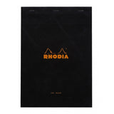 Rhodia Staplebound Notepad - Blank 80 sheets - 8 1/4 x 11 3/4 - Black cover | Atlas Stationers.