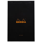 Rhodia Staplebound Notepad - Blank 80 sheets - 8 1/4 x 12 1/2 - Black cover | Atlas Stationers.