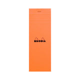 Rhodia Staplebound Notepad - Graph 80 sheets - 3 x 8 1/4 - Orange cover | Atlas Stationers.