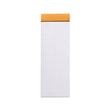 Rhodia Staplebound Notepad - Graph 80 sheets - 3 x 8 1/4 - Orange cover | Atlas Stationers.