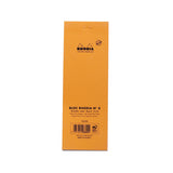Rhodia Staplebound Notepad - Lined 80 sheets - 3 x 8 1/4 - Orange cover | Atlas Stationers.