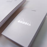 Rhodia Staplebound Notepad - Graph 80 sheets - 3 x 4 - White cover | Atlas Stationers.