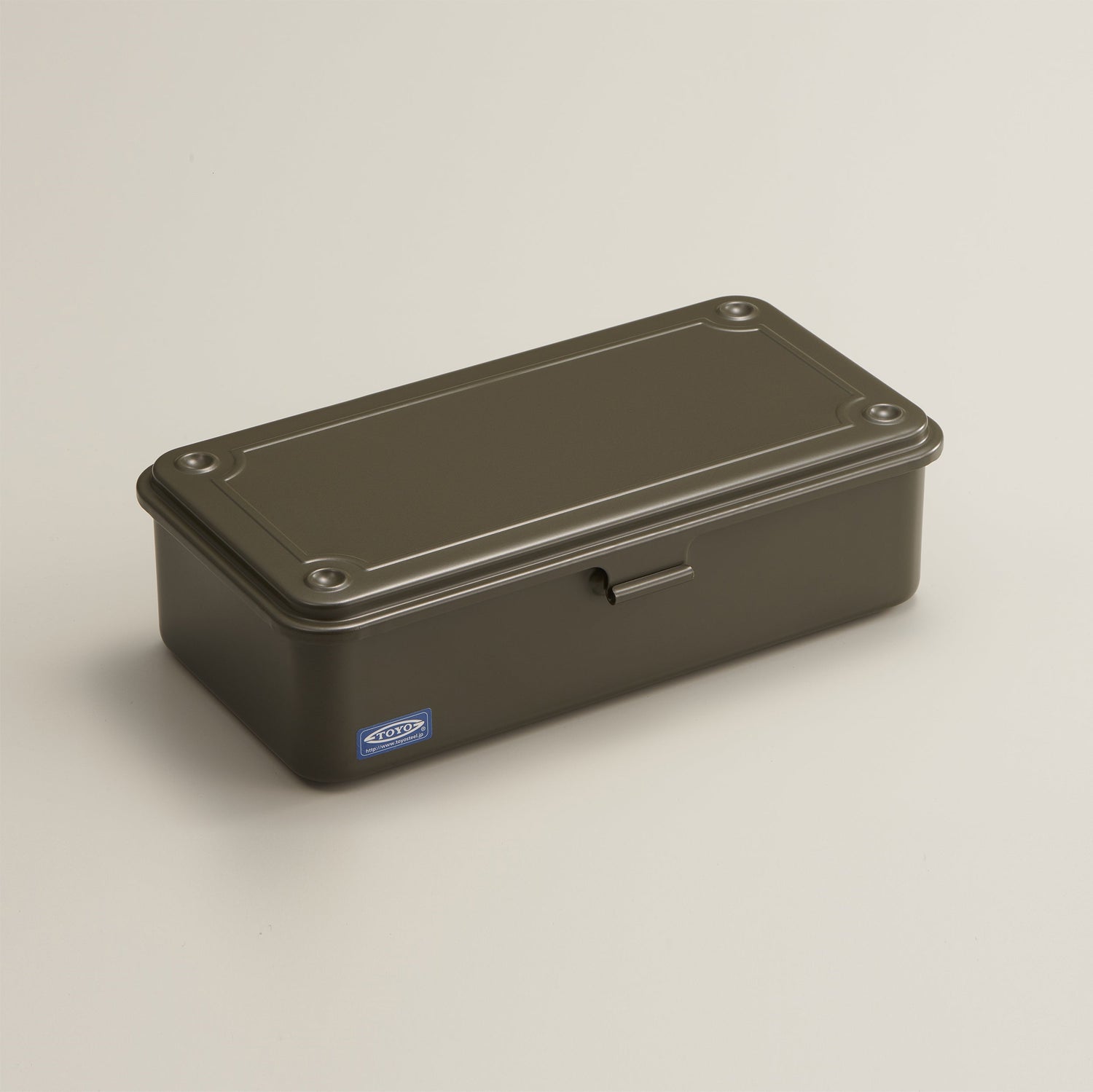 Toyo Steel Stackable Storage Box - Military Green | Atlas Stationers.