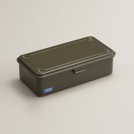 Toyo Steel Stackable Storage Box - Military Green | Atlas Stationers.