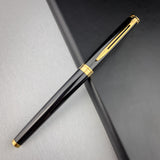 Waterman Hemisphere Rollerball Pen - Black w/ Gold Trim | Atlas Stationers.