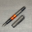 Conklin Carbon Fiber Stealth Word Gauge Fountain Pen - Orange | Atlas Stationers.