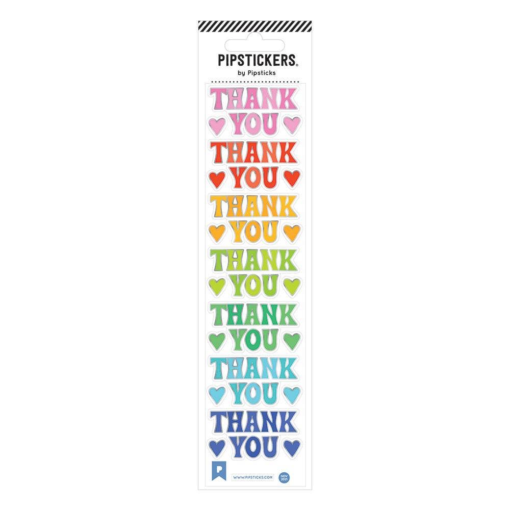 Atlas Stationers - Pipsticks Brilliant Thank You - Stickers