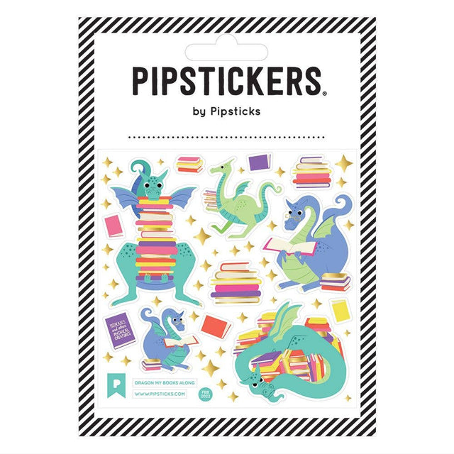 Atlas Stationers - Pipsticks Dragon My Books Along - Stickers