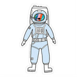 Atlas Stationers - Pipsticks Astronaut Vinyl - Stickers